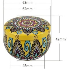 Pot en métal décoratif avec couvercle